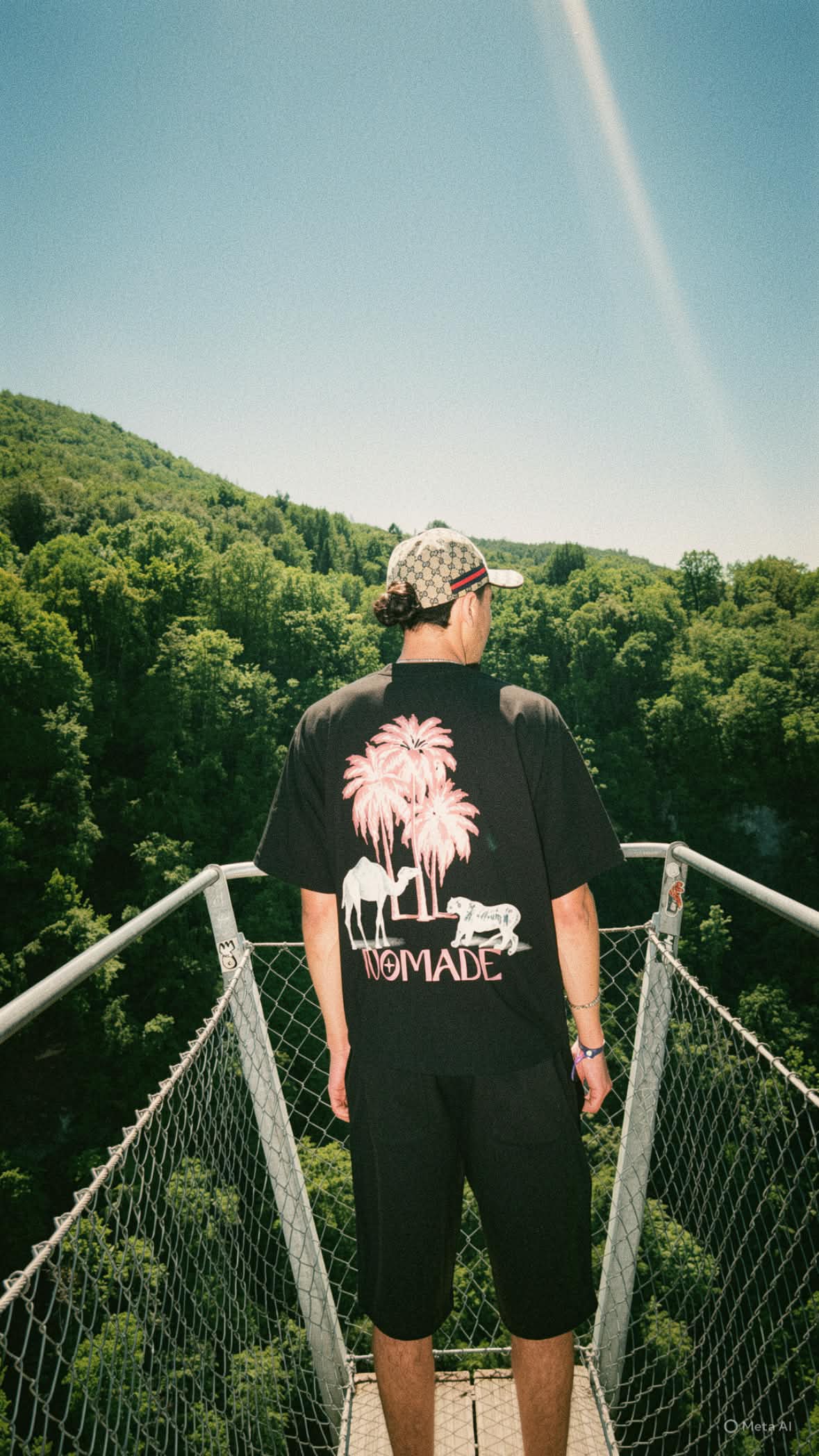 T-shirt Pink Palm