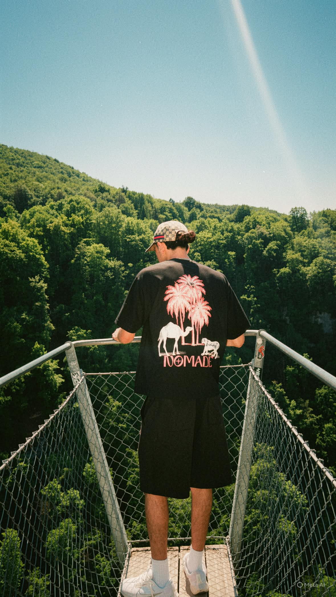T-shirt Pink Palm